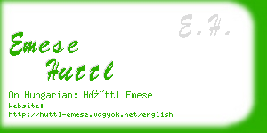 emese huttl business card